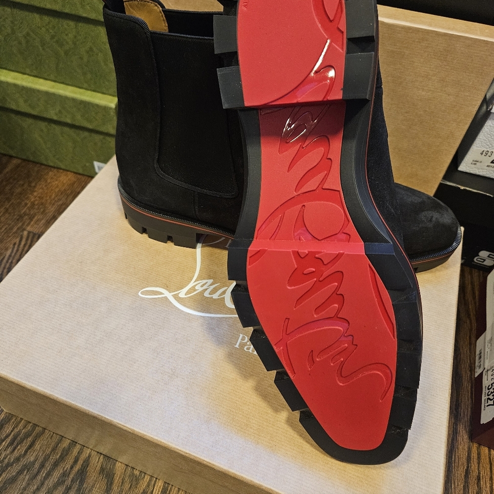 Christian Louboutin Alpinosol Suede Boot Men's Size 42 - Picture 7 of 8
